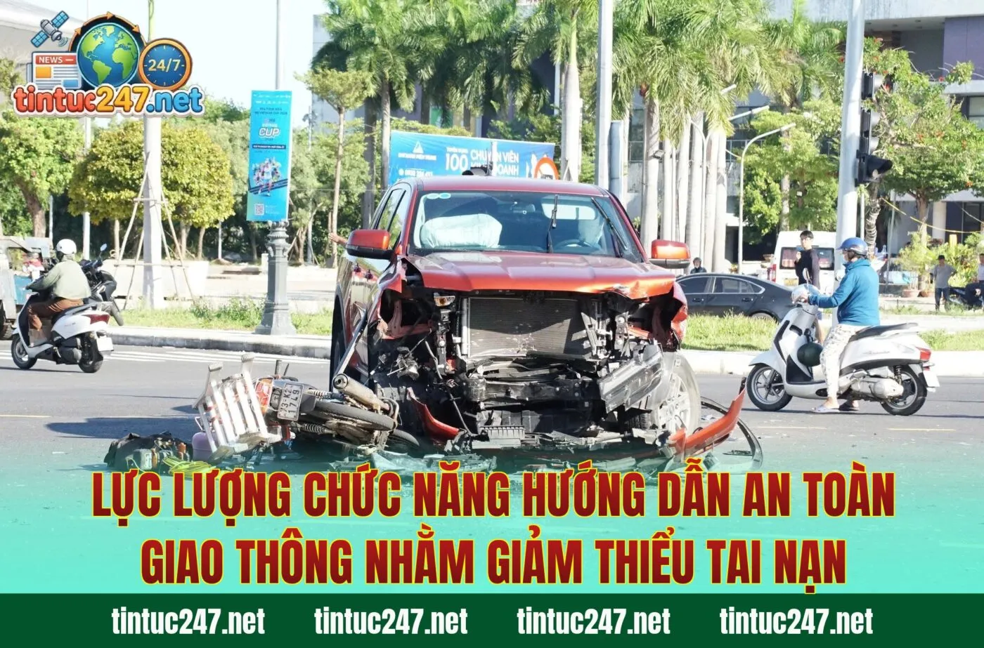Lực lượng chức năng hướng dẫn an toàn giao thông nhằm giảm thiểu tai nạn