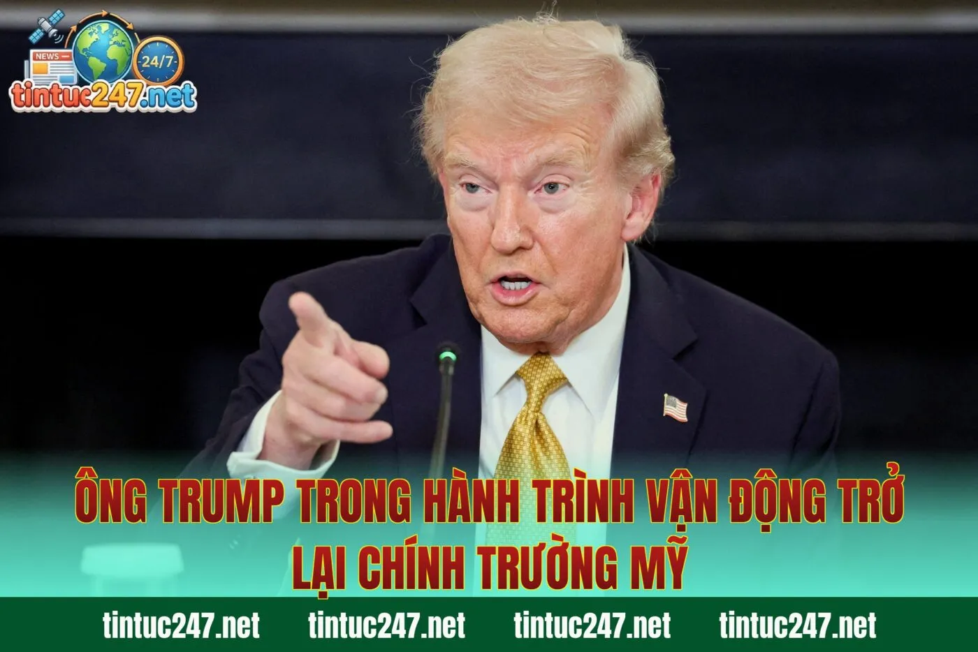 Ông Trump trong hành trình vận động trở lại chính trường Mỹ