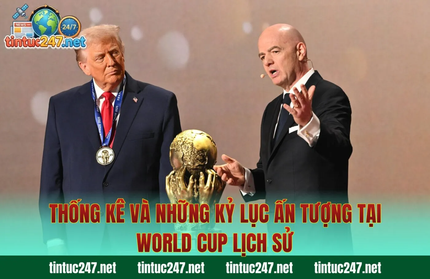 Thống kê và những kỷ lục ấn tượng tại World Cup lịch sử