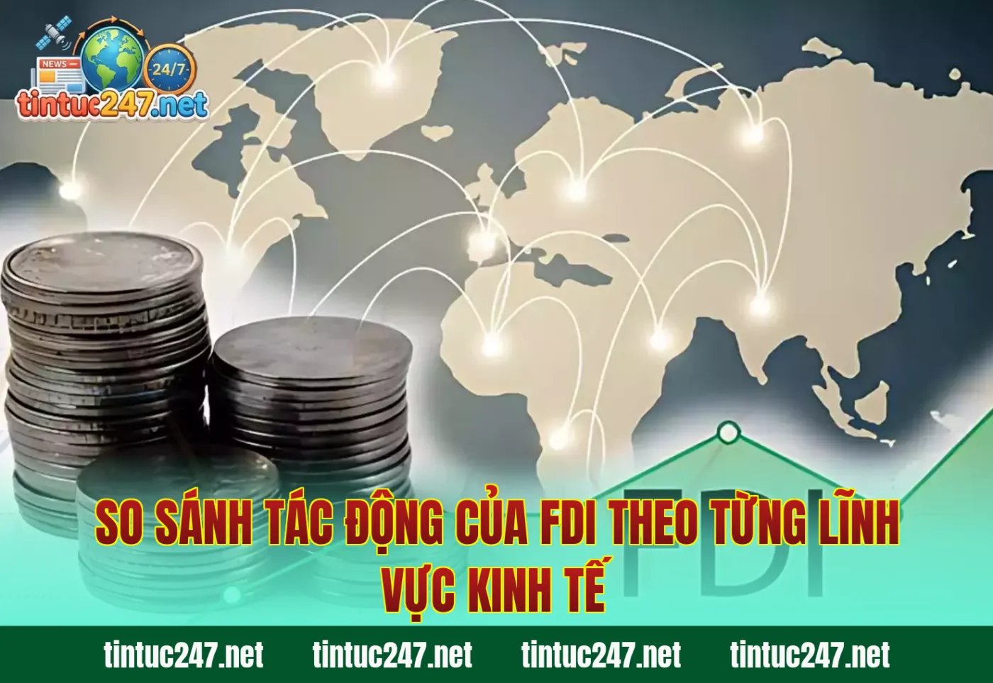 So sánh tác động của FDI theo từng lĩnh vực kinh tế
