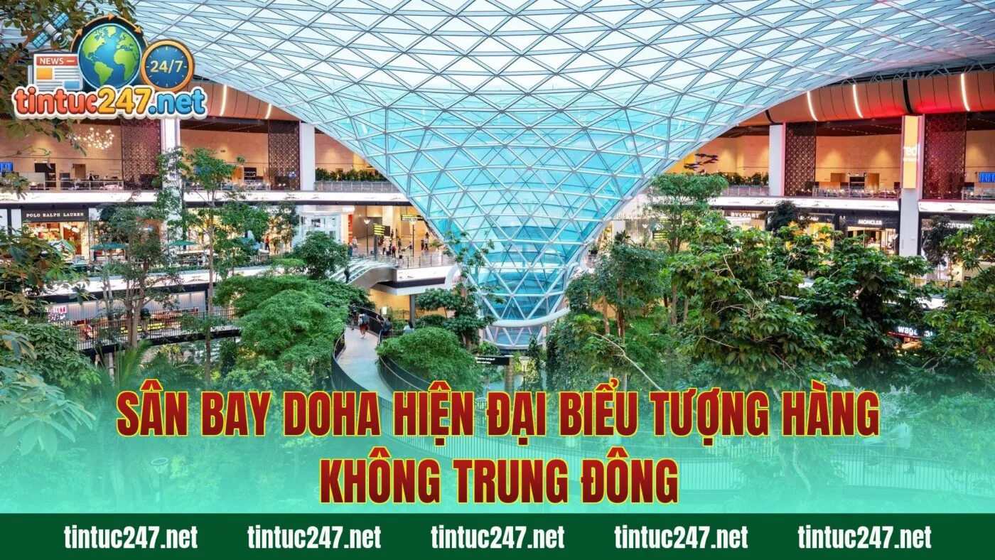 Sân bay Doha hiện đại biểu tượng hàng không Trung Đông
