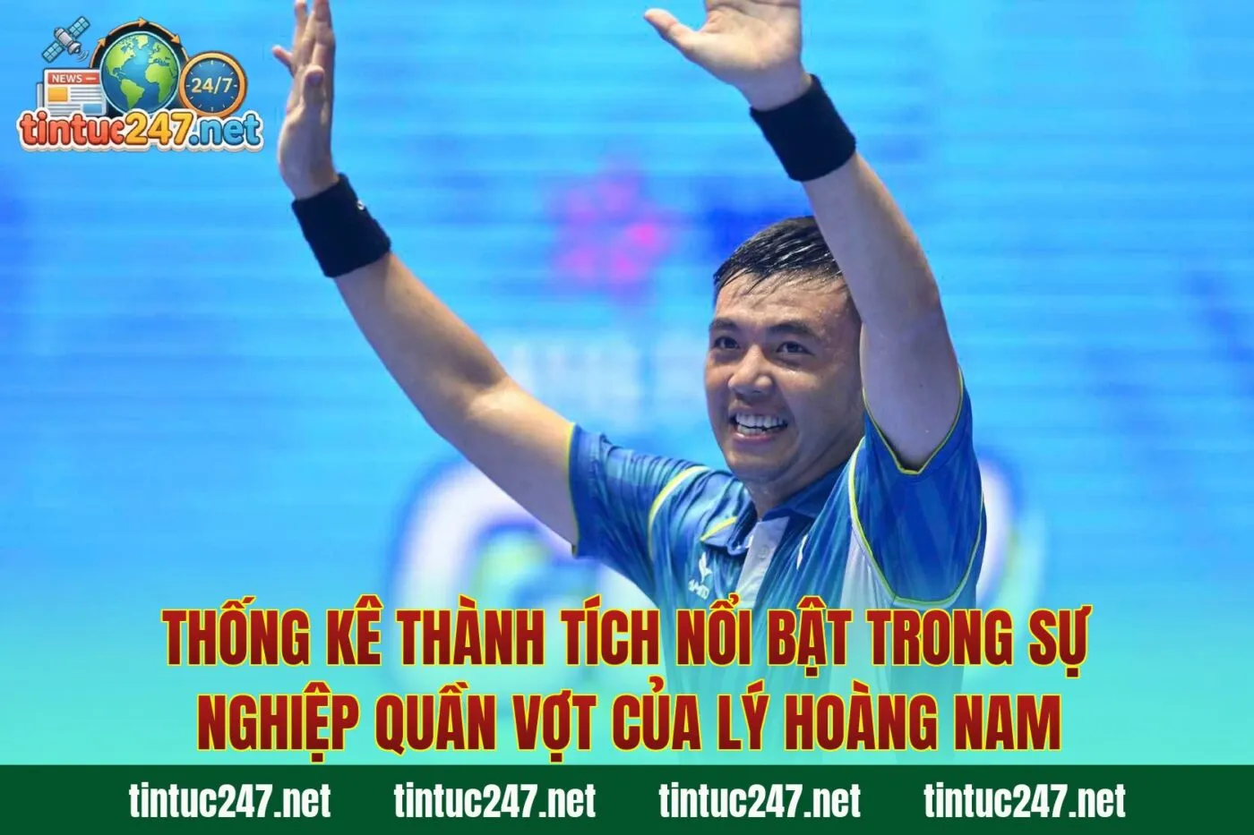 Thống kê thành tích nổi bật trong sự nghiệp quần vợt của Lý Hoàng Nam