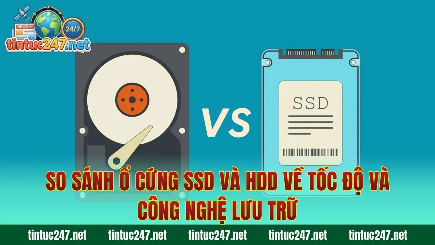 So sánh ổ cứng SSD và HDD về tốc độ và công nghệ lưu trữ