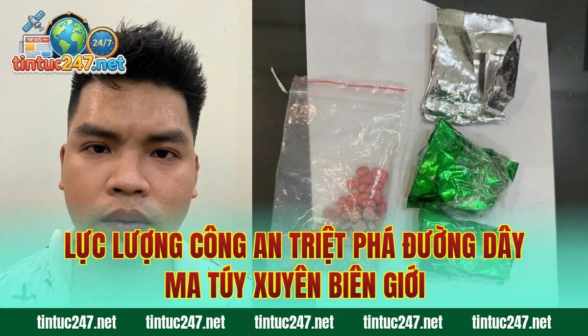 Lực lượng công an triệt phá đường dây ma túy xuyên biên giới