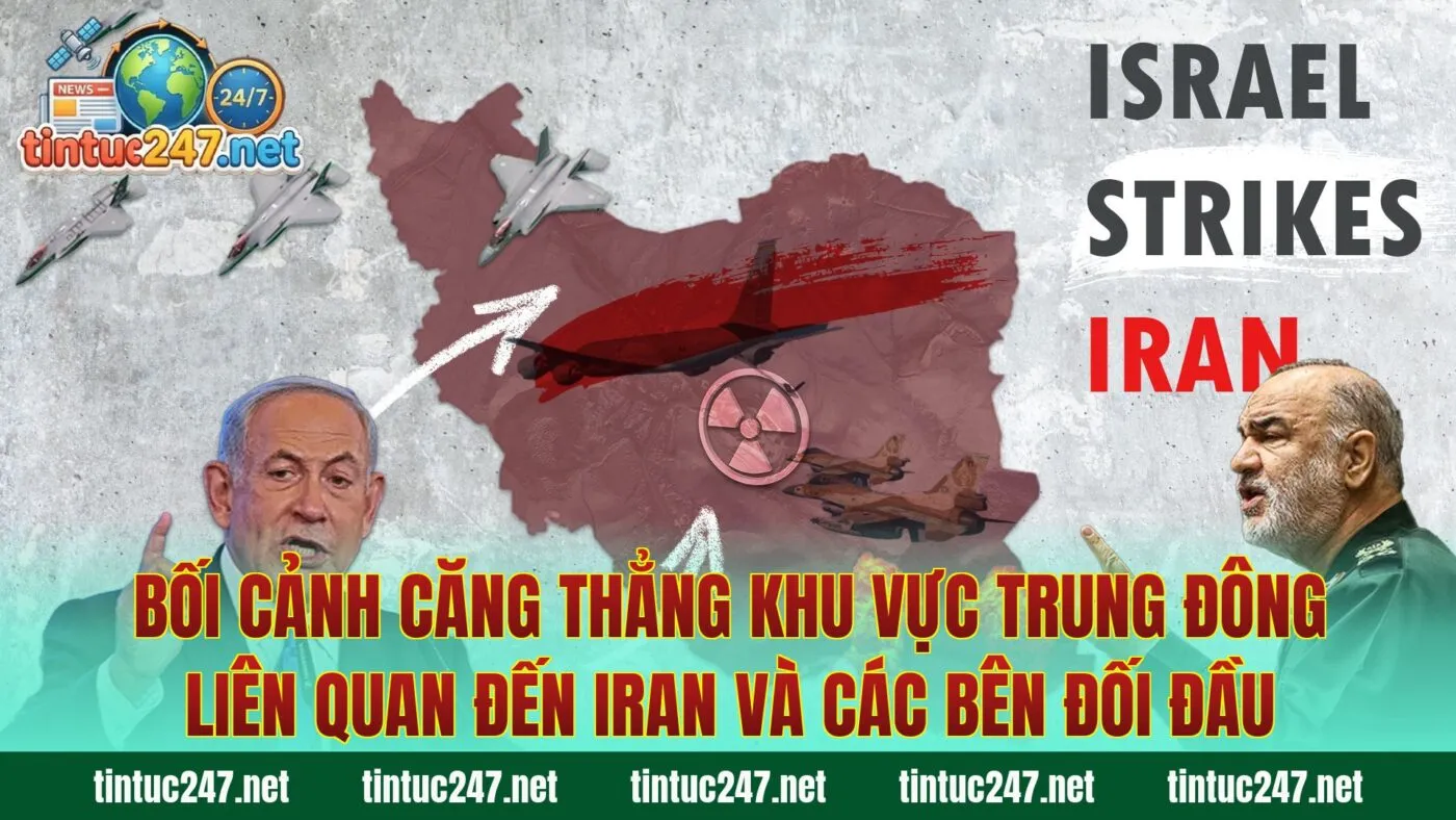 Bối cảnh căng thẳng khu vực Trung Đông liên quan đến Iran và các bên đối đầu