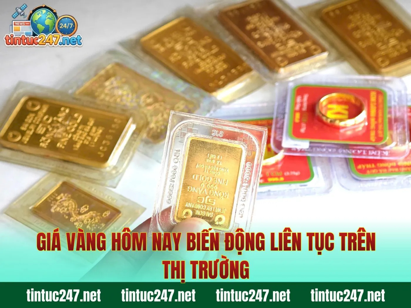 Giá vàng hôm nay biến động liên tục trên thị trường