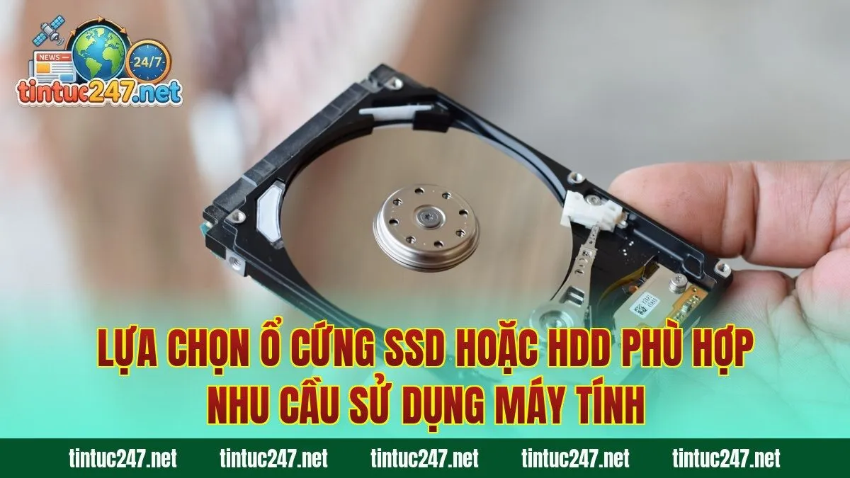 Lựa chọn ổ cứng SSD hoặc HDD phù hợp nhu cầu sử dụng máy tính