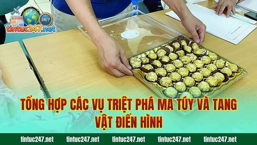 Tổng hợp các vụ triệt phá ma túy và tang vật điển hình
