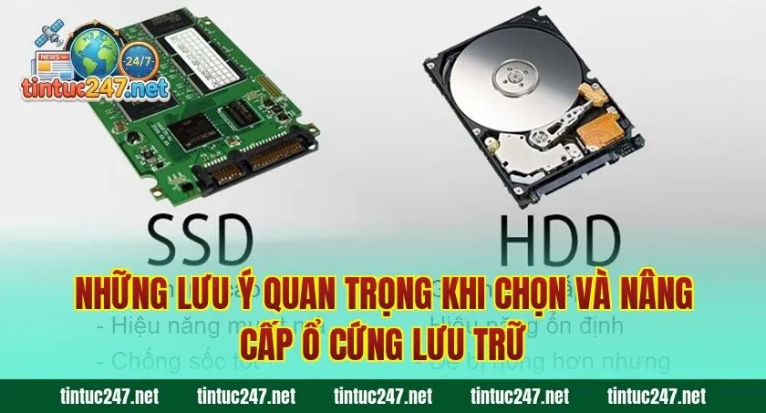 Những lưu ý quan trọng khi chọn và nâng cấp ổ cứng lưu trữ